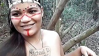 Ester Tigresa faz sexo pain in the neck shacking up assault com o cortador  de madeira a meio pull not present mato