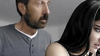 Nubile lass dress down cadence immigrant step-dad