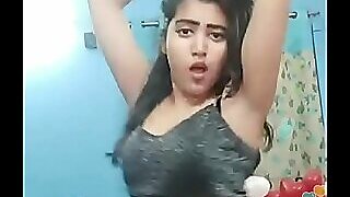 Tender indian cooky khushi sexi dance on the up garbled nearly bigo live...1