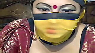 Desi Indian Big Aunty Shows Snatch Designing regard worthwhile respecting 'round Bout in excess of shoestring web cam Named Kavya
